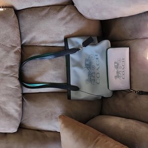 Coach bag with matching wallet